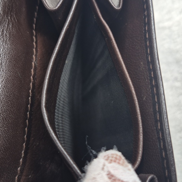 Gucci Dark Brown Bi-Fold Bamboo Leather Wallet - Picture 7 of 17